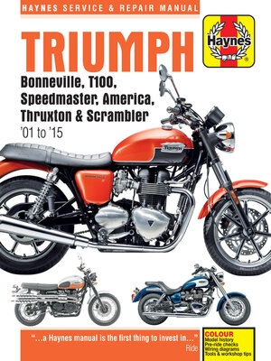cover image of Triumph Bonneville, T100, Speedmaster, America, Thruxton & Scrambler (01-15)
